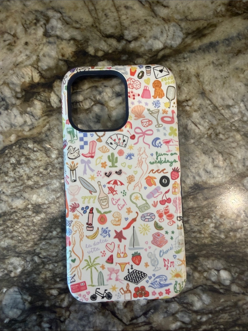 All the Fun Things Phone Case - Cute Doodle Design